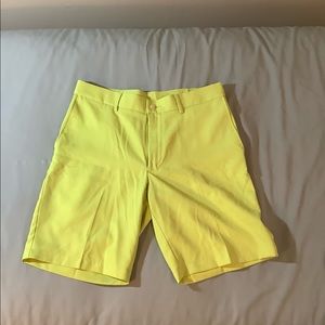 Lime green golf shorts by Pro Tour